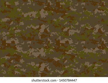 Full seamless abstract military camouflage skin pattern vector for decor and textile. Army masking design for hunting textile fabric printing and wallpaper. Design for fashion and home design.