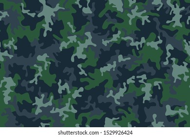 Full seamless abstract military camouflage skin pattern vector for decor and textile. Army masking design for hunting textile fabric printing and wallpaper. Design for fashion and home design.