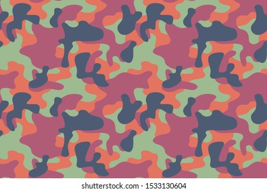 Full seamless abstract military camouflage skin pattern vector for decor and textile. Army masking design for hunting textile fabric printing and wallpaper. Design for fashion and home design.