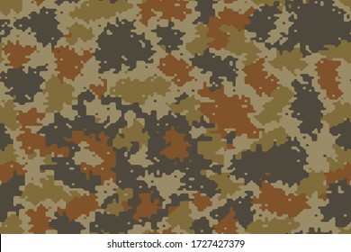 Full seamless abstract military camouflage skin pattern vector for decor and textile. Army masking design for hunting textile fabric printing and wallpaper. Design for fashion and home design.