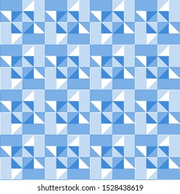 Full seamless abstract monochrome pattern vector for decoration. Blue texture design for textile fabric printing and wallpaper. Grunge model for fashion and home design.