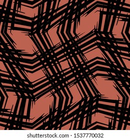 Full seamless abstract monochrome pattern vector for decoration. Texture design for textile fabric printing and wallpaper. Grunge model for fashion and home design.