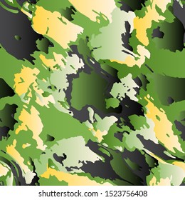 Full seamless abstract multicolor camouflage skin pattern vector. Colorful design for textile fabric printing and wallpaper. Design for fashion and home design.