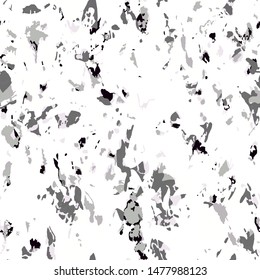 Full Seamless abstract pattern for fabric printing. Black and white colored design suitable for printing on women's dress. Endless pattern for evening dress fabric.