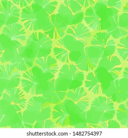 Full Seamless abstract pattern for fabric printing. Green watercolor design suitable for printing on women's dress. Endless pattern for evening dress fabric.