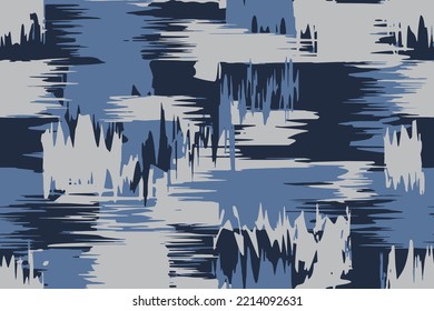 Full Seamless Abstract Pattern Fabric Print. Texture Design for Women Dress Shawl Scarf and Linens. Endless Vector Design Background.