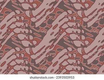 Impresión De Tela De Patrón Abstracto Sin Margen Completa. Diseño de texturas para mujeres vestidas con escarf y lino. Fondo de diseño de vectores sin fin.