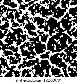 Full Seamless Abstract Pattern. Monochrome Vector. Black and White Dress Fabric Print. Design for Textile and Home Decoration. 