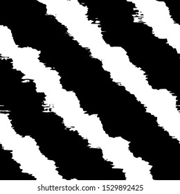 Full Seamless Abstract Pattern. Monochrome Vector. Black and White Dress Fabric Print. Design for Textile and Home Decoration. 