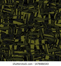 Full seamless abstract pattern vector for decor and textile. Black and yellow design for girls, boys textile fabric printing and wallpaper. Design for fashion and home design background.