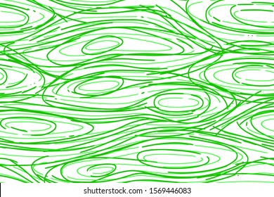 Full Seamless Abstract Pencil Lines Pattern. Monochrome Brush Strokes Vector. Green and White Dress Fabric Print. Design for Textile and Home Decoration.