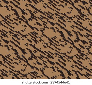 Full seamless abstract shabby pattern print. Brown texture background textile fabric pressure and grunge wallpaper. Old fashion and home design.