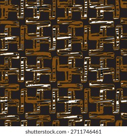 Full seamless abstract shape vintage texture pattern vector for decoration. Textile fabric print and dirty wallpaper. Grunge model for fashion and home design.