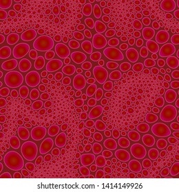 Full seamless abstract snake and leopard animal skin pattern vector. Red colors leather design for textile fabric printing. Fashionable and home design fit.