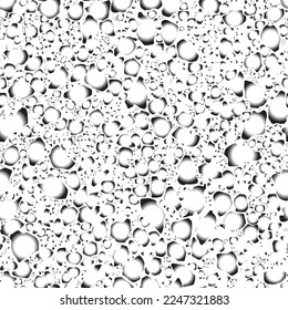 Full Seamless Abstract Texture Pattern. Monochrome Vector. Black and White Dress Fabric Print. Design for Textile and Home Decoration.