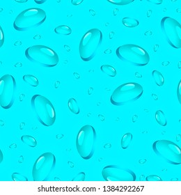 Full Seamless Abstract Water Drop Pattern Vector Soft Colors. Fashion Textile Fabric Print Background Design.