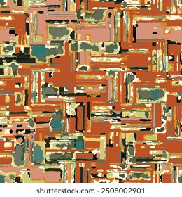 Full seamless abstract watercolor pattern print texture. Women dress background. Tie dye for textile fabric wallpaper. Fashion and home design vector illustration.