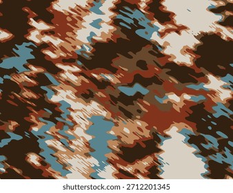 Full seamless abstract watercolor pattern print texture. Women dress background. Tie dye for textile fabric wallpaper. Fashion and home design vector illustration.