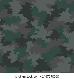 Full Seamless Army Camouflage Pattern Vector. Sharpness Military Camo Skin for Decor and Textile. Endless Army masking design for hunting textile fabric printing and wallpaper.