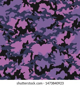 Full Seamless Army Camouflage Pattern Vector. Military Camo Skin for Decor and Textile. Army masking design for hunting textile fabric printing and wallpaper.