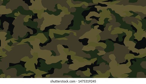 Camouflage Skin Seamless Military Textile Products Stock Vector ...