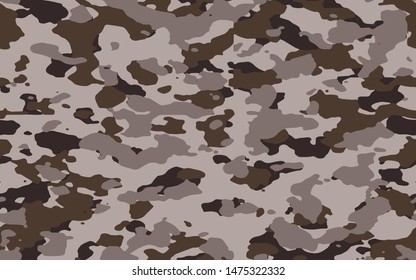 Full Seamless Army Camouflage Pattern Vector. Military Camo Skin for Decor and Textile. Army masking design for hunting textile fabric printing and wallpaper.
