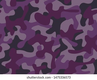 Full Seamless Army Camouflage Pattern Vector. Military Camo Skin for Decor and Textile. Army masking design for hunting textile fabric printing and wallpaper.