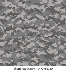 Full Seamless Army Camouflage Pattern Vector. Military Camo Skin for Decor and Textile. Winter army masking design for hunting textile fabric printing and wallpaper.