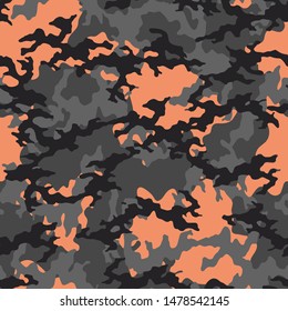 Full Seamless Army Camouflage Pattern Vector. Different Military Camo Skin for Decor and Textile. Army masking design for hunting textile fabric printing and wallpaper.