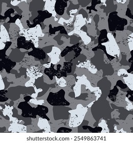 Grunge de impresión de patrón de camuflaje del ejército completo sin costuras
