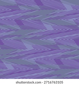 Full seamless background geometric design. Abstract texture pattern in purple grey colors. Diagonal stripes and shapes. Fabric Print. Vector illustration.
