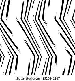 Full Seamless background with Stripes black and white lines vector. Texture with Vertical Abstract Brush Strokes. Vertical lines design for armchair, curtain and linens fabric print.