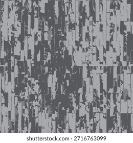 Patrón de mosaico de rejilla gris blanco negro sin costuras. Fondo de impresión de bloques de alto contraste con sensación de hormigón urbano. Textura monocromática para Fondo de pantalla moderno, ropa, carteles.