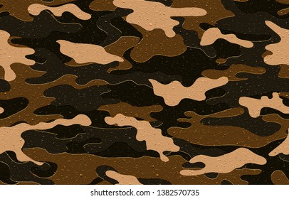 Full Seamless camouflage pattern in vector illustration for fashion textile background original design