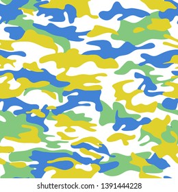 Full Seamless camouflage pattern in vector illustration for fashion textile fabric print background original design