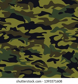 Full Seamless camouflage pattern in vector illustration for fashion textile background
