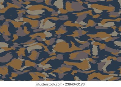 Full seamless camouflage texture pattern fabric print. Vector skin for military textile. Usable for Jacket Pants Shirt and Shorts. Army camo design.