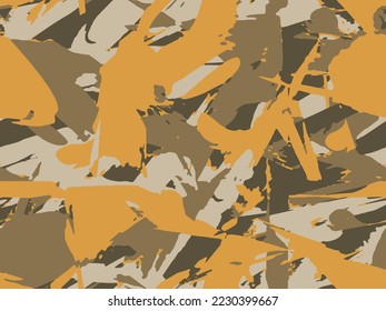 Full seamless camouflage texture skin pattern vector for military textile. Usable for Jacket Pants Shirt and Shorts. Dirty army camo background fabric print.