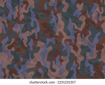 Full seamless camouflage texture skin pattern vector for military textile. Usable for Jacket Pants Shirt and Shorts. Army camo masking design for hunting fabric print and wallpaper. 