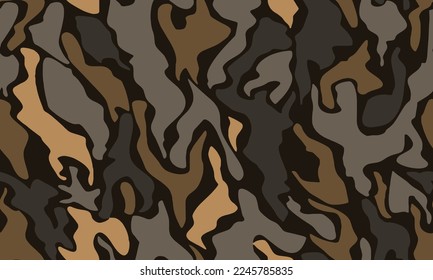 Full seamless camouflage texture skin pattern vector for military textile. Usable for Jacket Pants Shirt and Shorts. Dirty army camo masking design for hunting fabric print and wallpaper. 