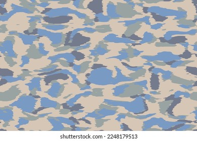 Full seamless camouflage texture skin pattern vector for military textile. Usable for Jacket Pants Shirt and Shorts. Dirty army camo masking design for hunting fabric print and wallpaper. 