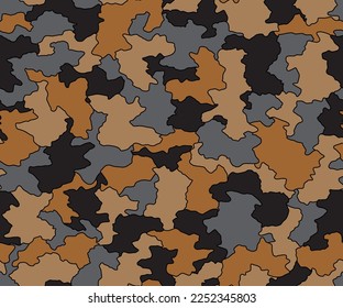 Full seamless camouflage texture skin pattern vector for military textile. Usable for Jacket Pants Shirt and Shorts. Dirty army camo masking design for hunting fabric print and wallpaper. 