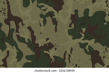 Full seamless camouflage texture skin pattern vector for military textile. Usable for Jacket Pants Shirt and Shorts. Army camo masking design for hunting fabric print and wallpaper. 