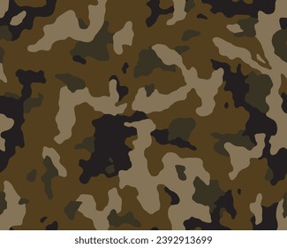 Full seamless camouflage texture skin pattern vector for military textile. Usable for Jacket Pants Shirt and Shorts. Army camo masking design for hunting fabric print and wallpaper.