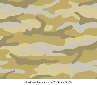 Full seamless camouflage texture skin pattern vector for military textile. Usable for Jacket Pants Shirt and Shorts. Dirty army camo background fabric print.