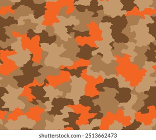 Full seamless camouflage texture skin pattern vector for military textile. Usable for Jacket Pants Shirt and Shorts. Dirty army camo masking design for hunting fabric print and wallpaper. 