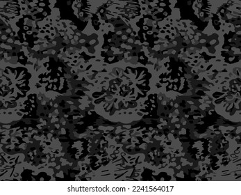 Full seamless dark military camouflage texture pattern vector. Dark colors design for girls, boys textile fabric and wallpaper print. Design for fashion and home design background.