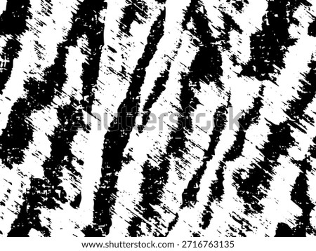 Full Seamless Distress Diagonal Lines Abstract Texture Pattern. Monochrome Vector. Black and White Dress Fabric Print. Design for Textile and Home Decoration. 