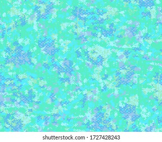 Full Seamless Distressed Texture Pattern. Monochrome Vector. Blue and Gray Dress Fabric Print. Design for Textile and Home Decoration.