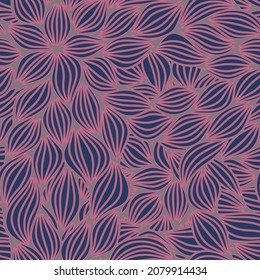 Full seamless floral pattern texture pink blue illustration. Halftone flower leaf design for fabric print. Suitable for fashion use.